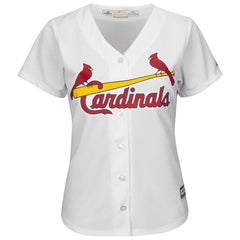 St. Louis Cardinals Majestic Women's Cool Base Custom Jersey - White 2019