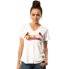 St. Louis Cardinals Majestic Women's Cool Base Jersey - White 2019