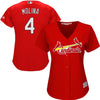 Image of St. Louis Cardinals Majestic Women's Cool Base Player Jersey - Red 2019