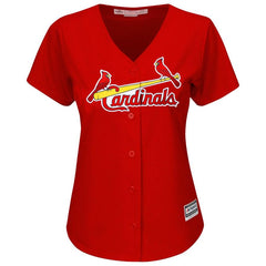 St. Louis Cardinals Majestic Women's Cool Base Player Jersey - Red 2019