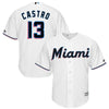 Image of Starlin Castro Miami Marlins Majestic Home 2019 Cool Base Player Jersey – White 2019