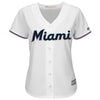 Image of Starlin Castro Miami Marlins Majestic Women's Home 2019 Cool Base Player Jersey – White 2019