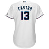 Image of Starlin Castro Miami Marlins Majestic Women's Home 2019 Cool Base Player Jersey – White 2019