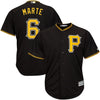 Image of Starling Marte Pittsburgh Pirates Majestic Alternate Official Cool Base Player Replica Jersey - Black 2019