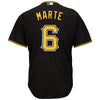 Image of Starling Marte Pittsburgh Pirates Majestic Alternate Official Cool Base Player Replica Jersey - Black 2019