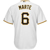 Image of Starling Marte Pittsburgh Pirates Majestic Cool Base Player Jersey - White 2019