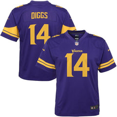 Stefon Diggs Minnesota Vikings Youth Color Rush Game Jersey - Purple 2019