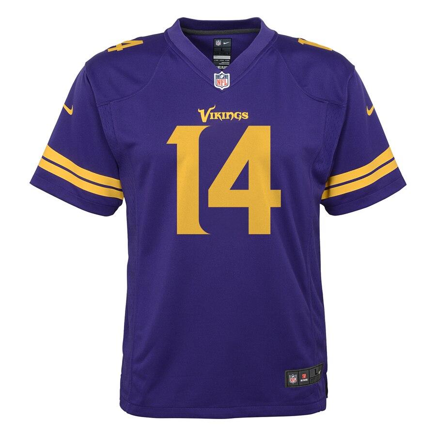 Stefon Diggs Minnesota Vikings Youth Color Rush Game Jersey - Purple 2019