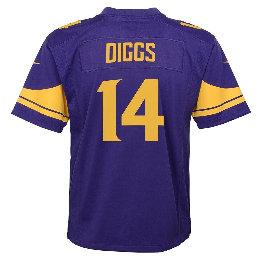 Stefon Diggs Minnesota Vikings Youth Color Rush Game Jersey - Purple 2019