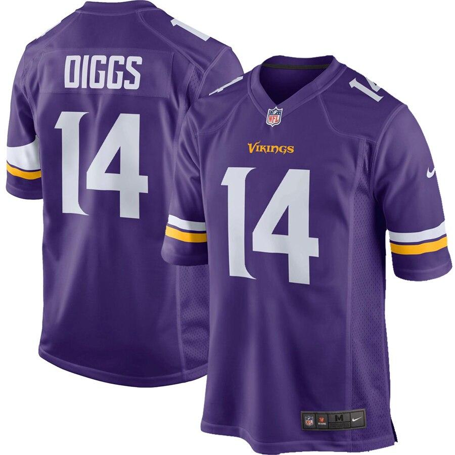 Stefon Diggs Minnesota Vikings Youth Team Color Game Jersey - Purple 2019