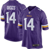 Image of Stefon Diggs Minnesota Vikings Youth Team Color Game Jersey - Purple 2019