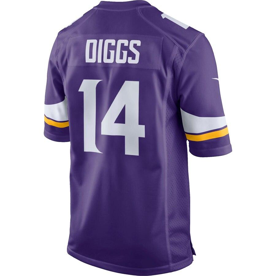 Stefon Diggs Minnesota Vikings Youth Team Color Game Jersey - Purple 2019