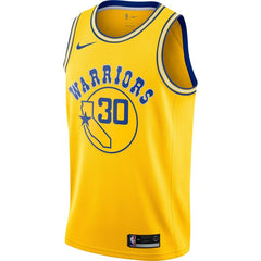 Stephen Curry Golden State Warriors Hardwood Classics Swingman Jersey – Gold 2019