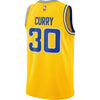 Image of Stephen Curry Golden State Warriors Hardwood Classics Swingman Jersey – Gold 2019