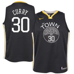 Stephen Curry Golden State Warriors Youth Swingman Jersey Black - Statement Edition 2019