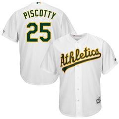 Stephen Piscotty Oakland Athletics Majestic Cool Base Player Replica Jersey – White 2019