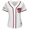 Image of Stephen Strasburg Washington Nationals Majestic Women's Postseason Cool Base Player Jersey – White 2019