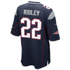 Image of Stevan Ridley New England Patriots Game Jersey - Navy Blue 2019