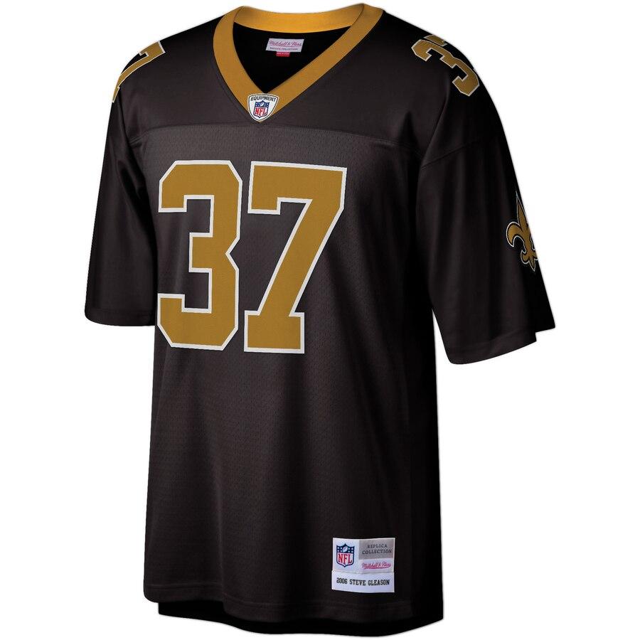 Steve Gleason New Orleans Saints Mitchell &amp; Ness Retired Player Vintage Replica Jersey - Black 2019