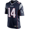 Image of Steve Grogan New England Patriots Retired Player Game Jersey - Navy Blue 2019