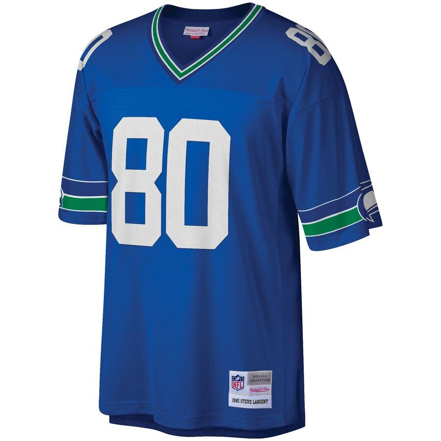 Steve Largent Seattle Seahawks Mitchell &amp; Ness Retired Player Vintage Replica Jersey - Royal Blue 2019