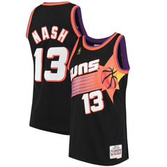 Steve Nash Phoenix Suns Mitchell &amp; Ness 1996-97 Hardwood Classics Swingman Jersey - Black 2019