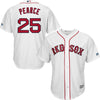 Image of Steve Pearce Boston Red Sox Majestic Home Official Cool Base Player Jersey - White 2019