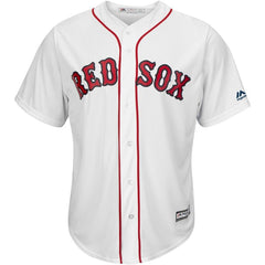 Steve Pearce Boston Red Sox Majestic Home Official Cool Base Player Jersey - White 2019