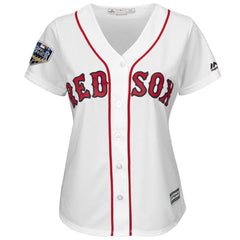 Steve Pearce Boston Red Sox Majestic Women's World Series Cool Base Player Jersey – White 2019