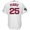 Image of Steve Pearce Boston Red Sox Majestic World Series Champions Home Cool Base Player Jersey – White 2019