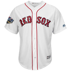 Steve Pearce Boston Red Sox Majestic World Series Cool Base Player Jersey – White 2019