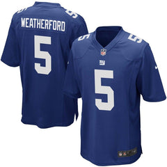 Steve Weatherford New York Giants Youth Team Color Game Jersey - Royal Blue 2019