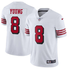Steve Young San Francisco 49ers Color Rush Vapor Untouchable Limited Retired Player Jersey – White 2019