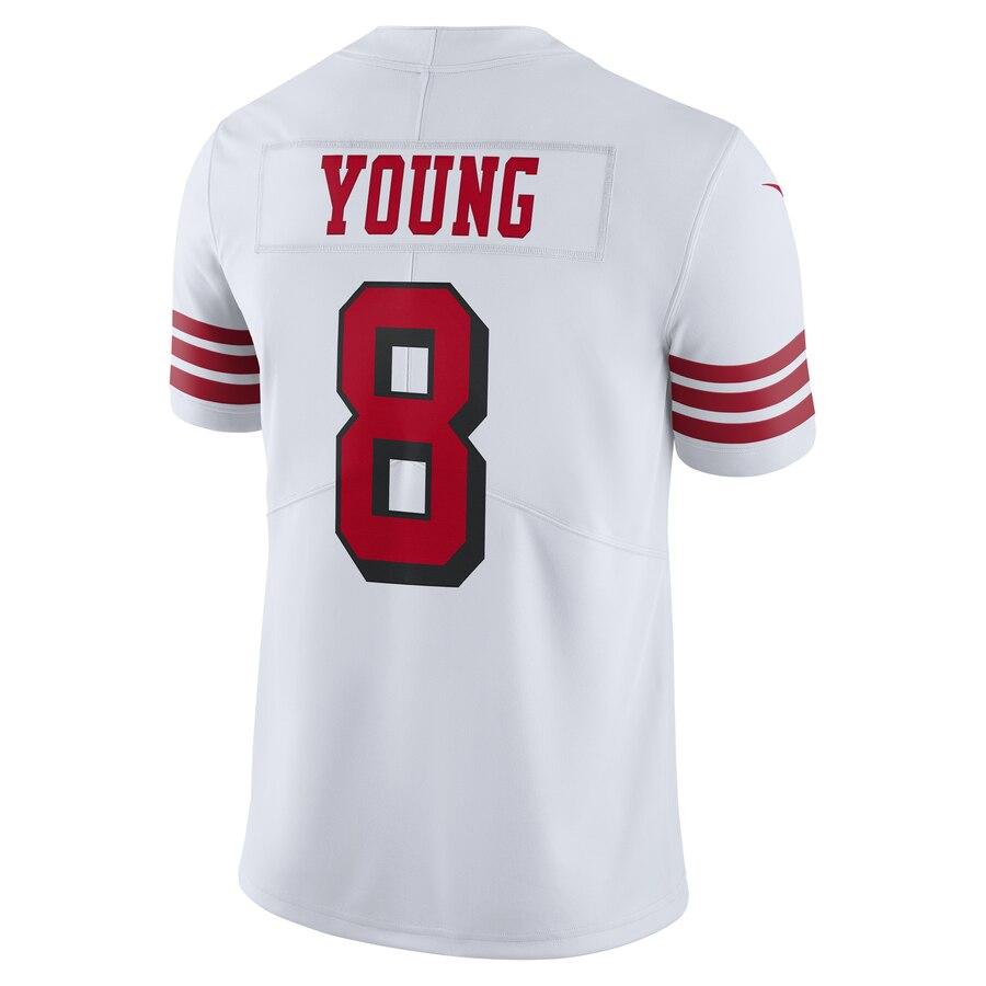 Steve Young San Francisco 49ers Color Rush Vapor Untouchable Limited Retired Player Jersey – White 2019