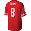 Image of Steve Young San Francisco 49ers Mitchell &amp; Ness Retired Player Vintage Replica Jersey - Scarlet 2019