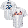 Image of Steven Matz New York Mets Majestic Official Cool Base Player Jersey - White 2019