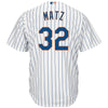 Image of Steven Matz New York Mets Majestic Official Cool Base Player Jersey - White 2019