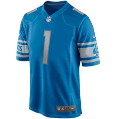 T.J. Hockenson Detroit Lions 2019 NFL Draft First Round Pick Game Jersey – Blue 2019