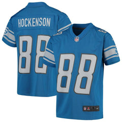 T.J. Hockenson Detroit Lions Youth Game Jersey – Blue 2019