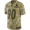 Image of T.J. Watt Pittsburgh Steelers Salute to Service Limited Jersey – Camo 2019