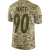 Image of T.J. Watt Pittsburgh Steelers Salute to Service Limited Jersey – Camo 2019