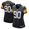 Image of T.J. Watt Pittsburgh Steelers Women's Alternate Game Jersey – Black 2019