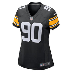 T.J. Watt Pittsburgh Steelers Women's Alternate Game Jersey – Black 2019