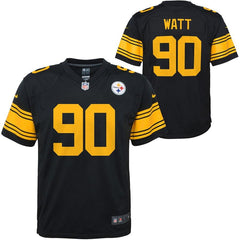 T.J. Watt Pittsburgh Steelers Youth Color Rush Player Game Jersey – Black 2019
