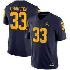 Taco Charlton Michigan Wolverines Jordan Brand Game Jersey – Navy 2019