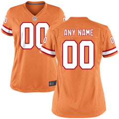 Tampa Bay Buccaneers Historic Logo Women's Custom Game Jersey - Orange 2019