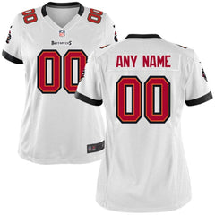 Tampa Bay Buccaneers Historic Logo Women's Custom Game Jersey - White- 2019