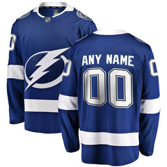 Tampa Bay Lightning Home Breakaway Custom Jersey - Blue 2019