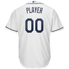 Image of Tampa Bay Rays Majestic Home Cool Base Custom Jersey – White 2019