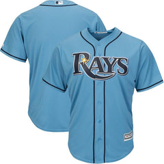 Tampa Bay Rays Majestic Official Cool Base Jersey - Light Blue 2019